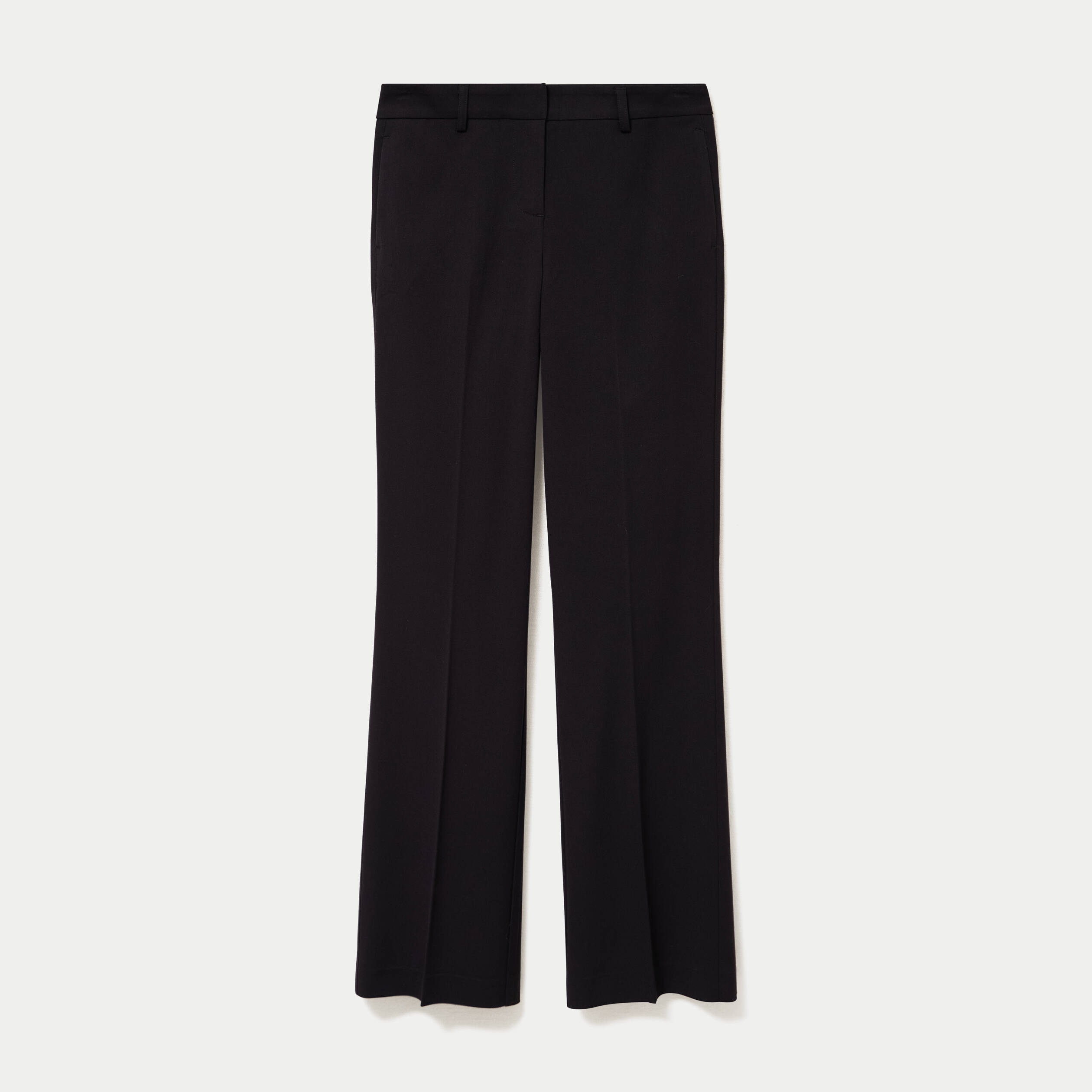 Pantalon bootcut taille basse noir