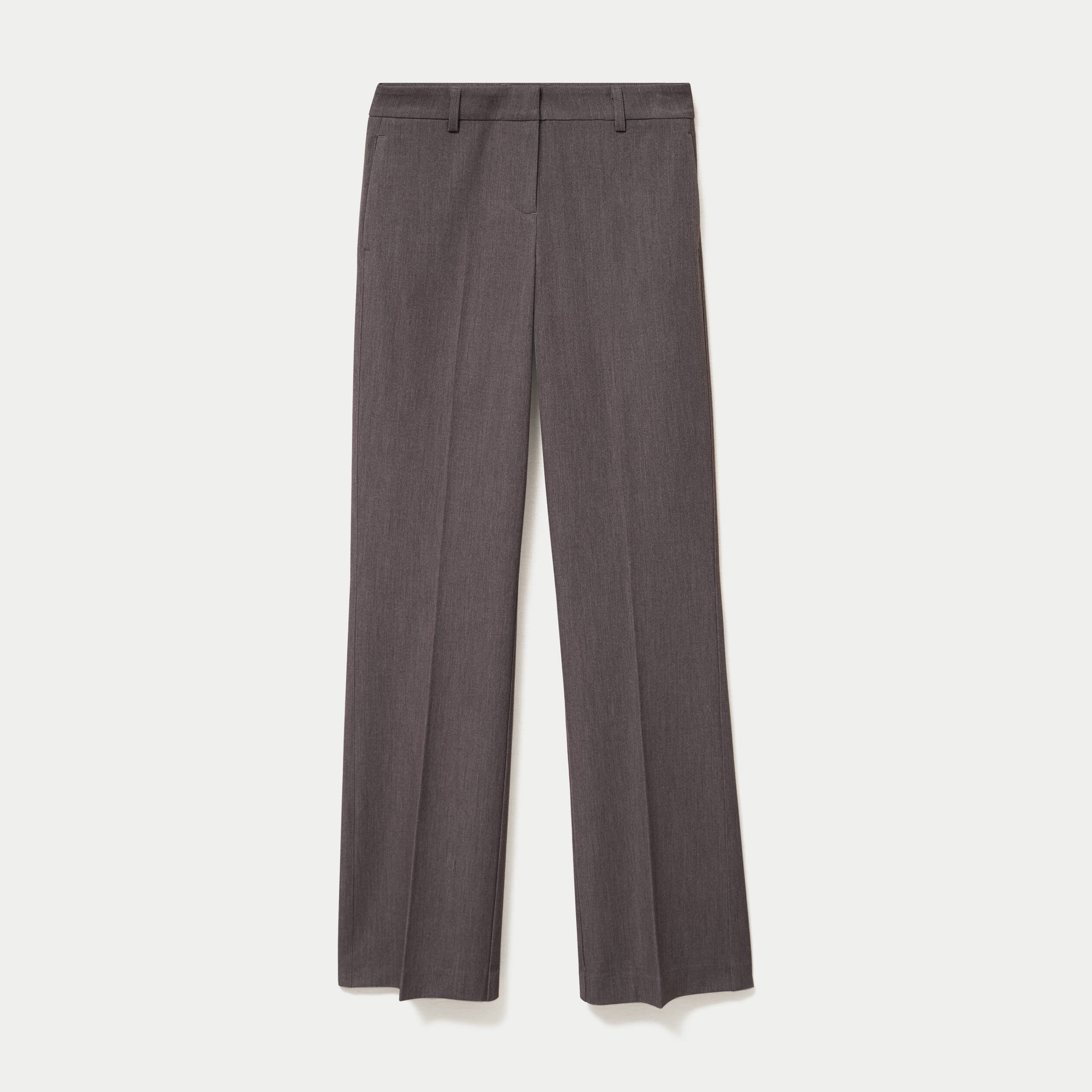 Pantalon bootcut taille basse gris fonc&eacute;