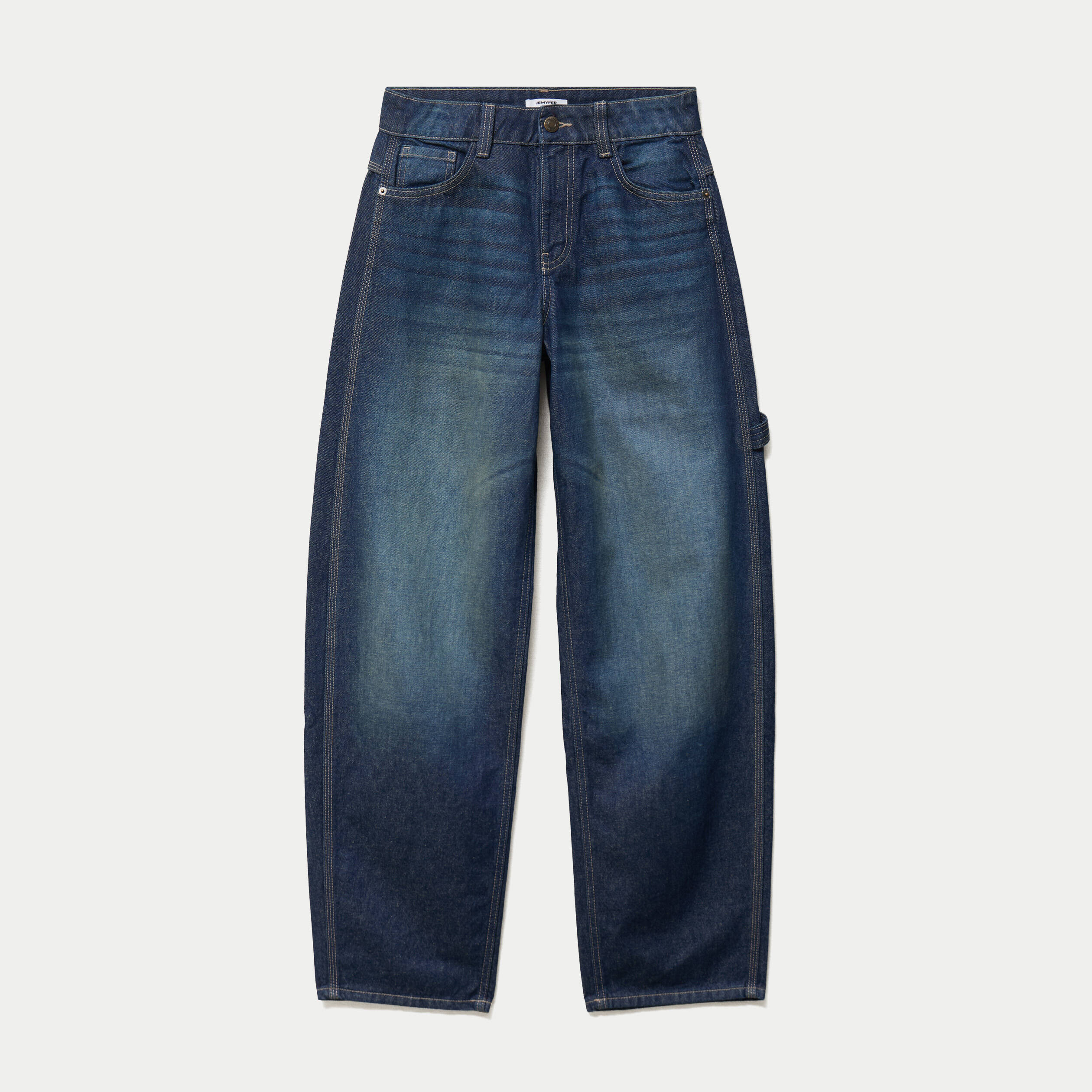 Jean Max loose taille standard denim blue black