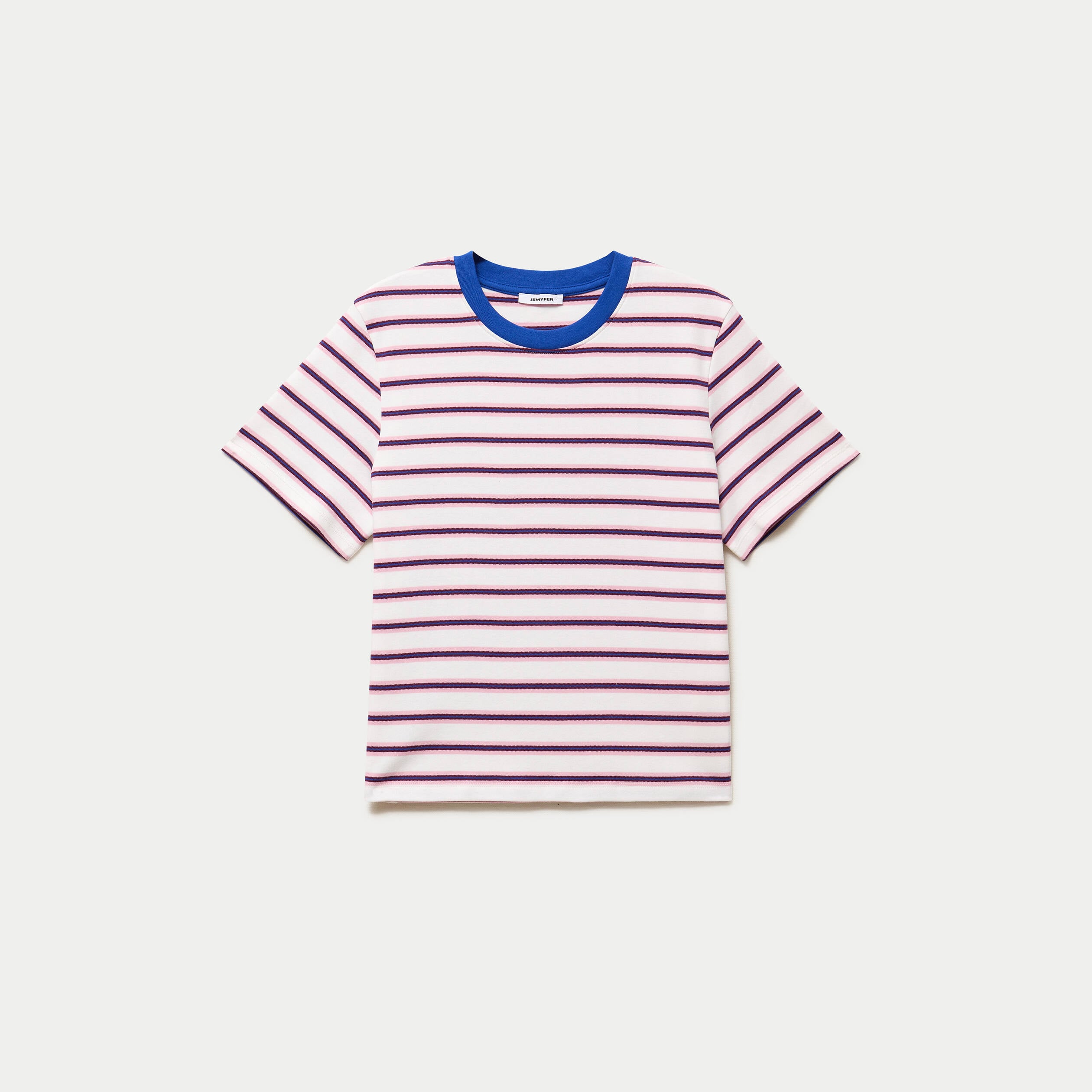T-shirt ajust&eacute; manches courtes blanc