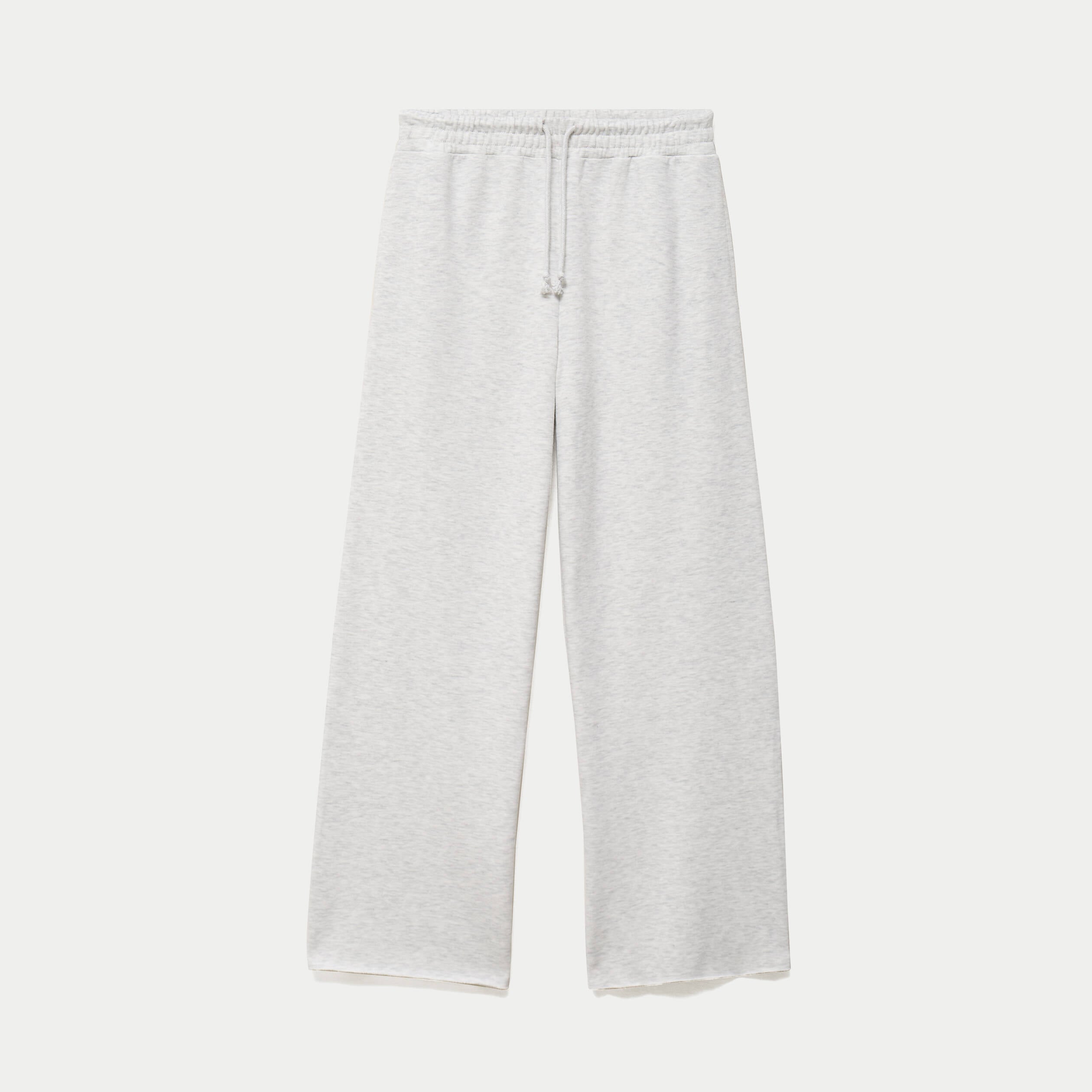 Jogging large en maille ecru
