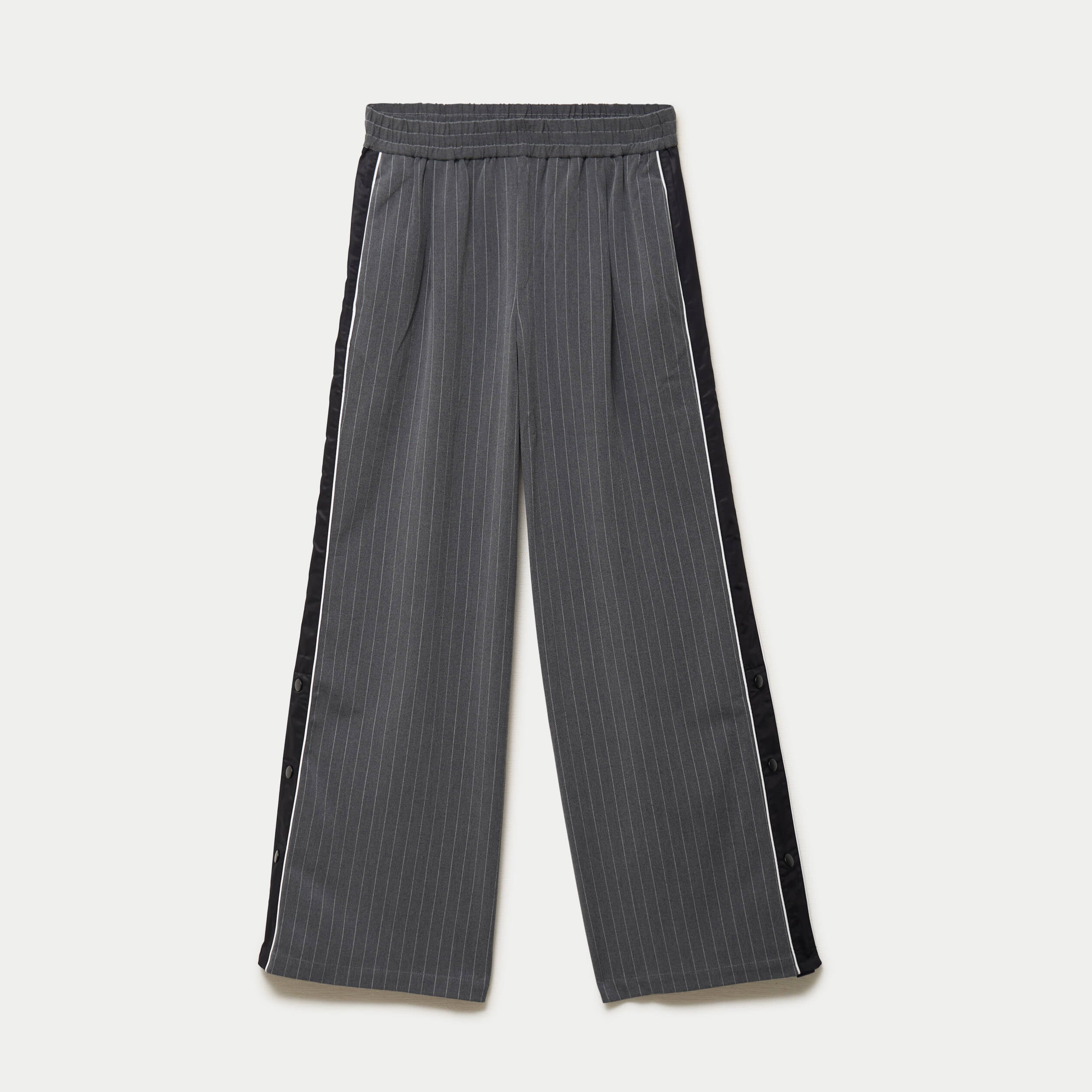 Pantalon bootcut fendu taille standard gris fonc&eacute;