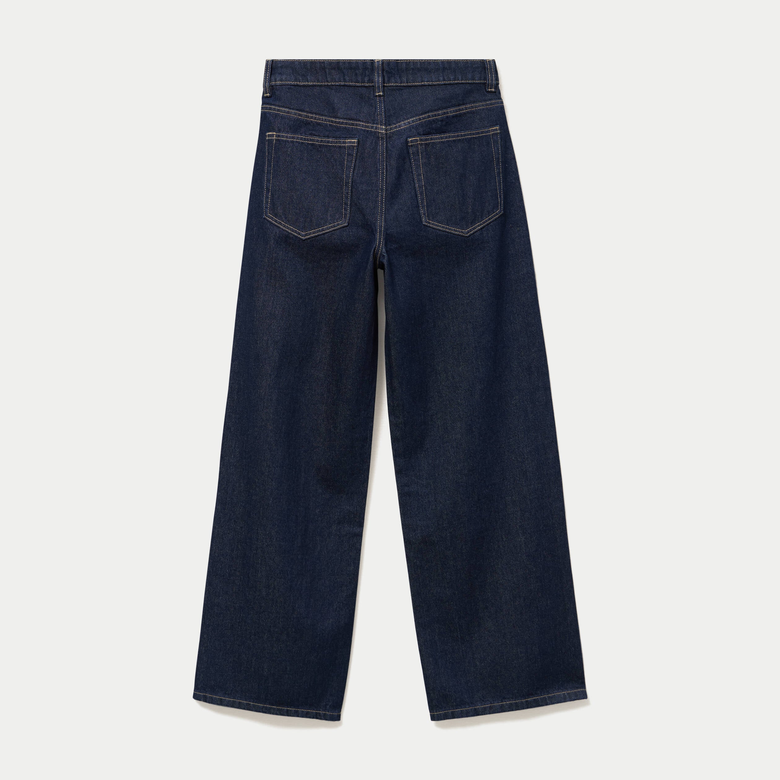 Jean Lenny wide leg taille standard denim brut