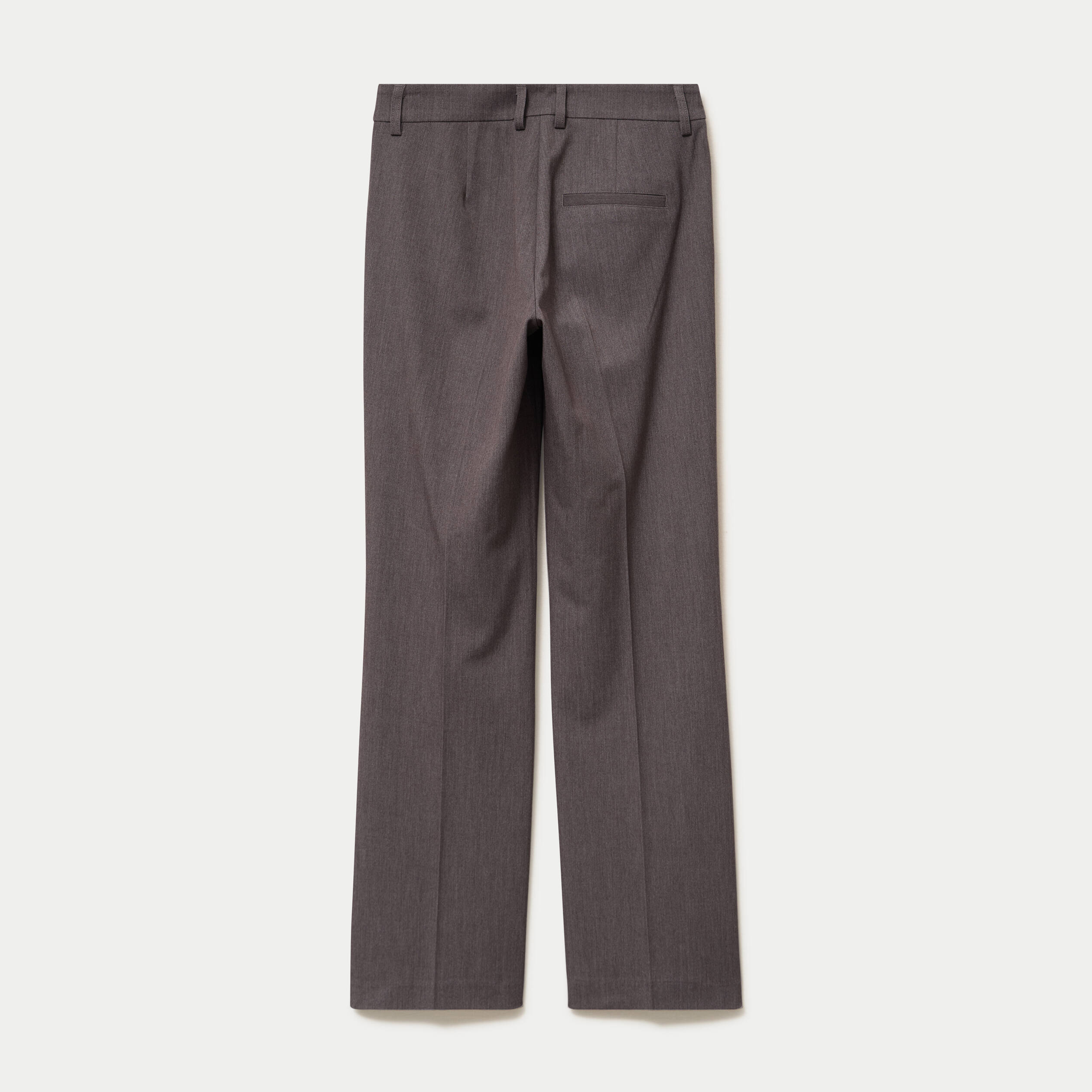Pantalon bootcut taille basse gris fonc&eacute;