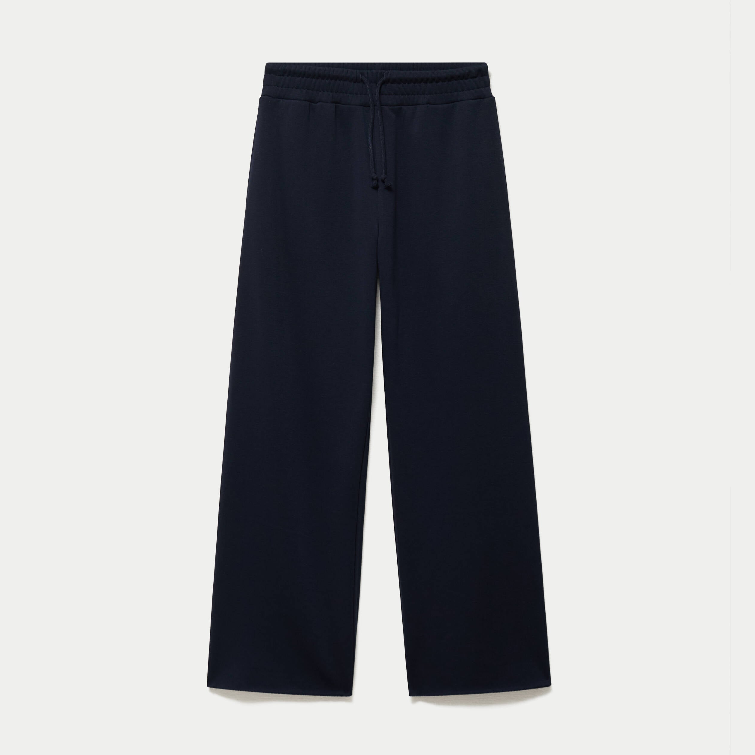 Jogging large en maille bleu marine