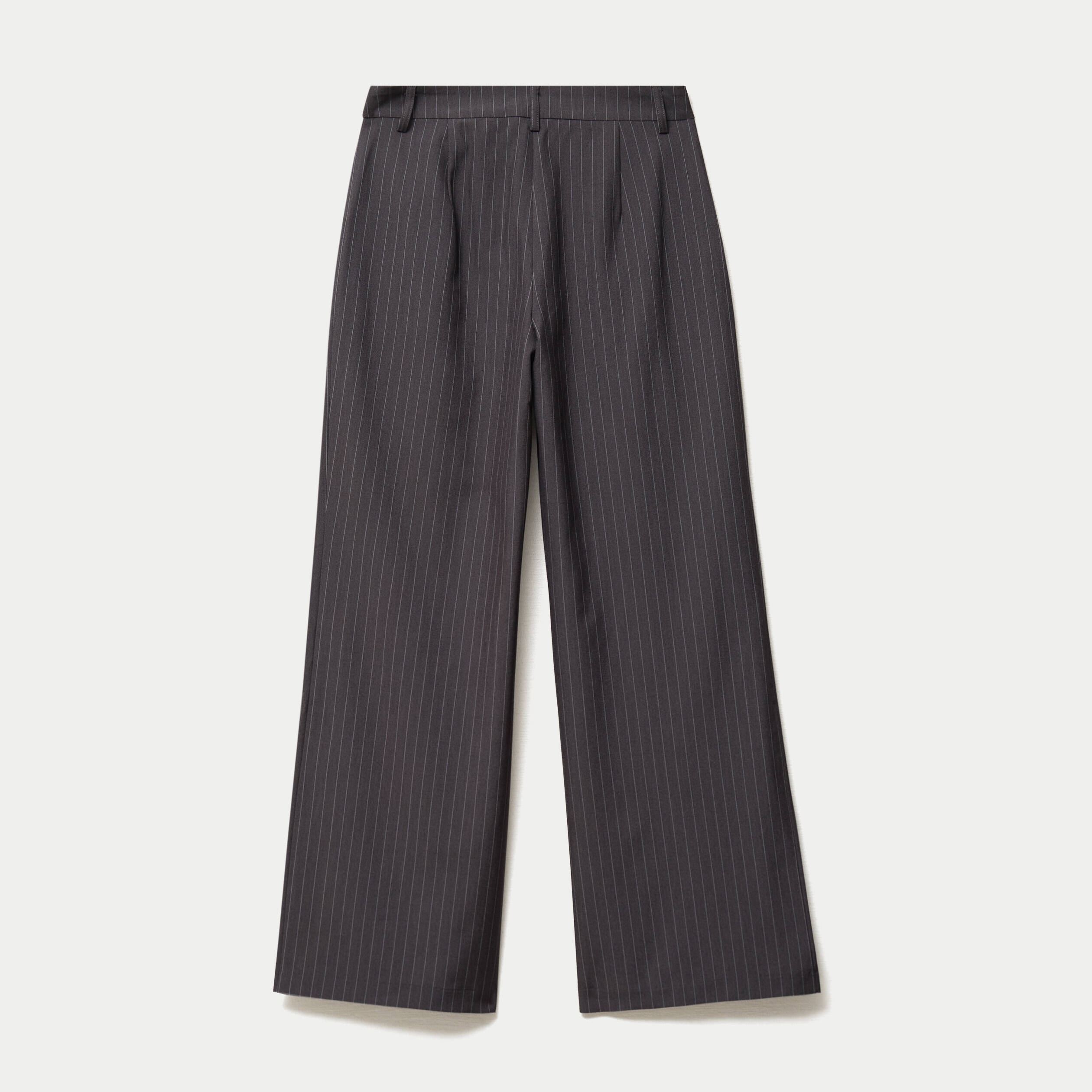 Pantalon coupe large taille standard gris anthracite
