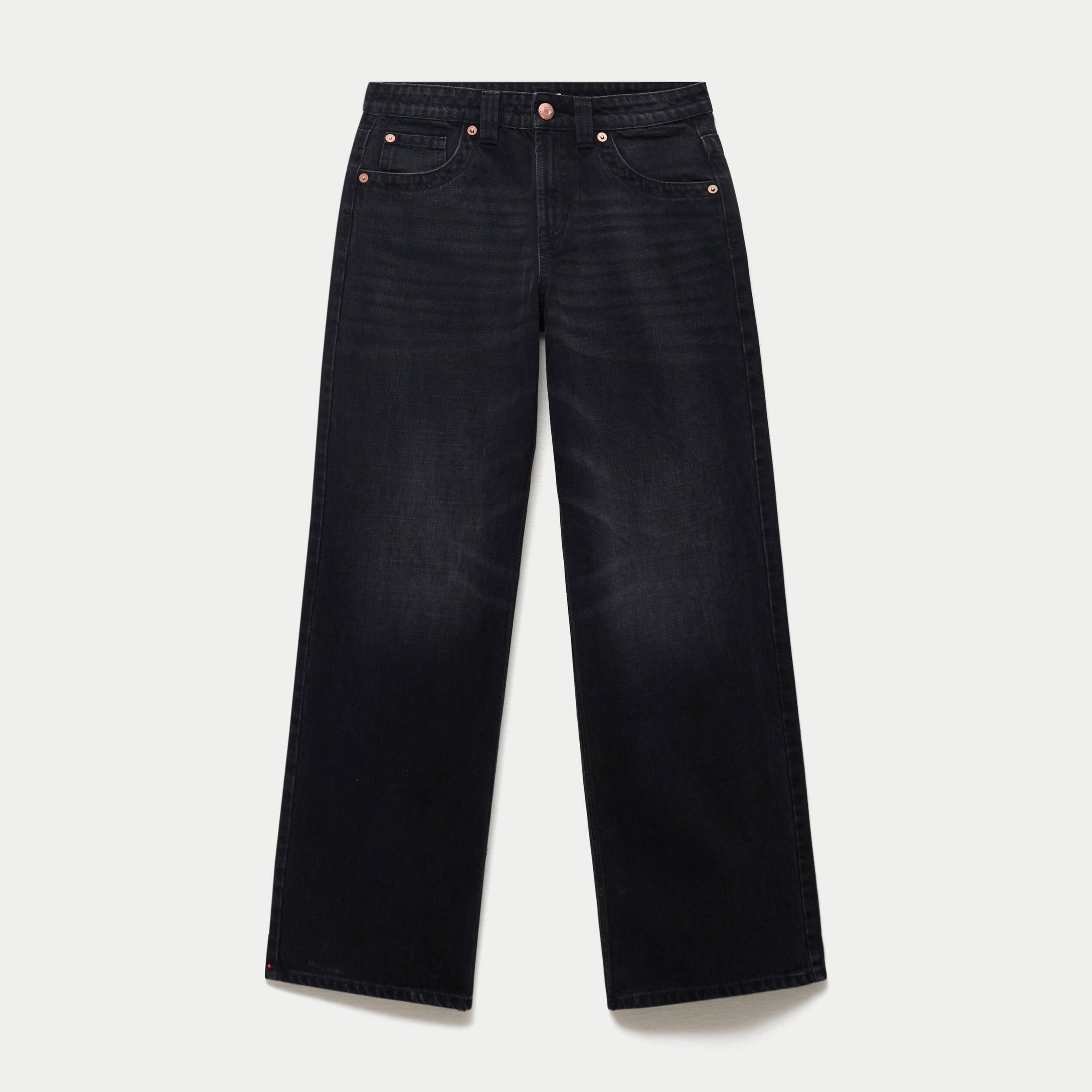 Jean Max loose taille basse denim noir