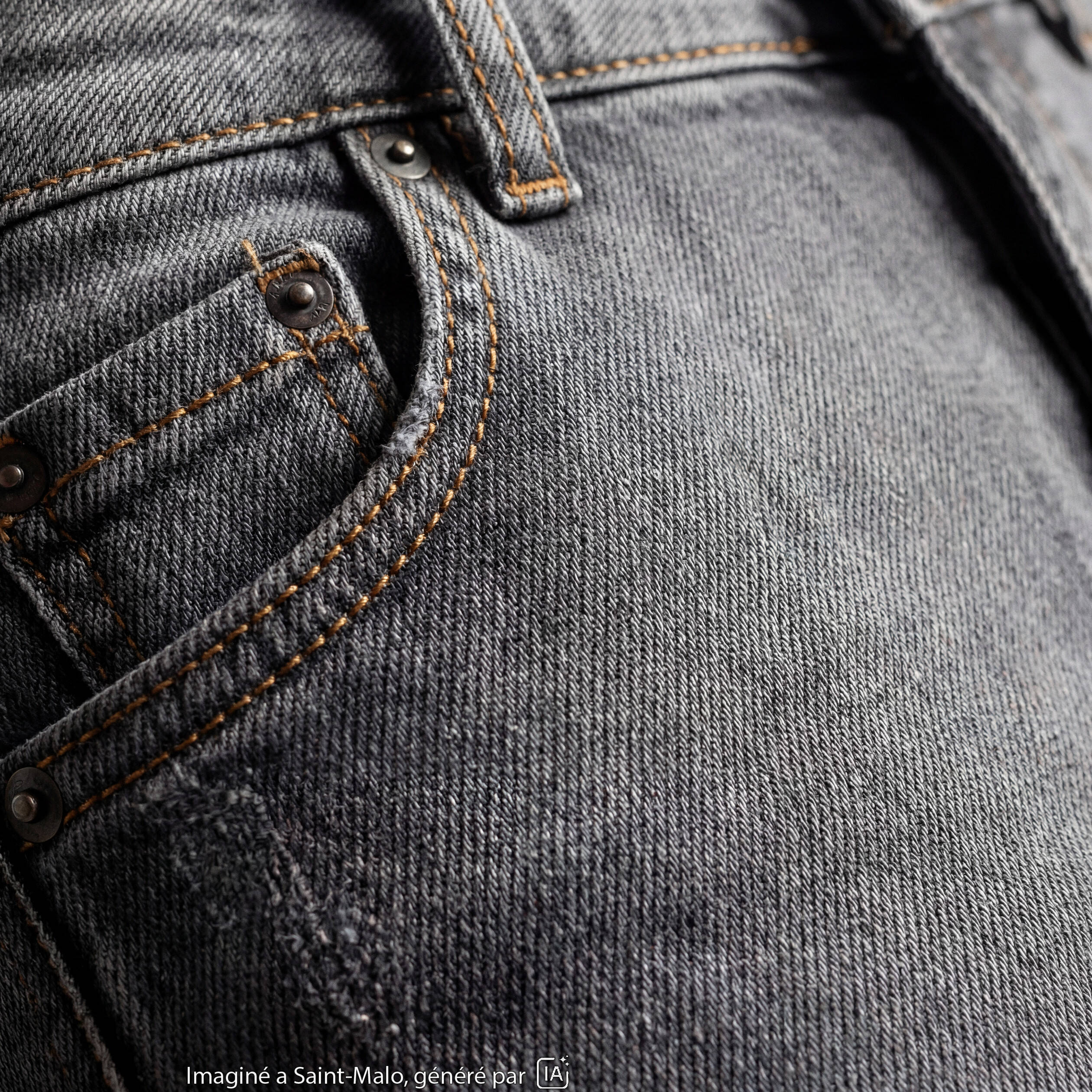 Jean skinny taille standard denim gris ado