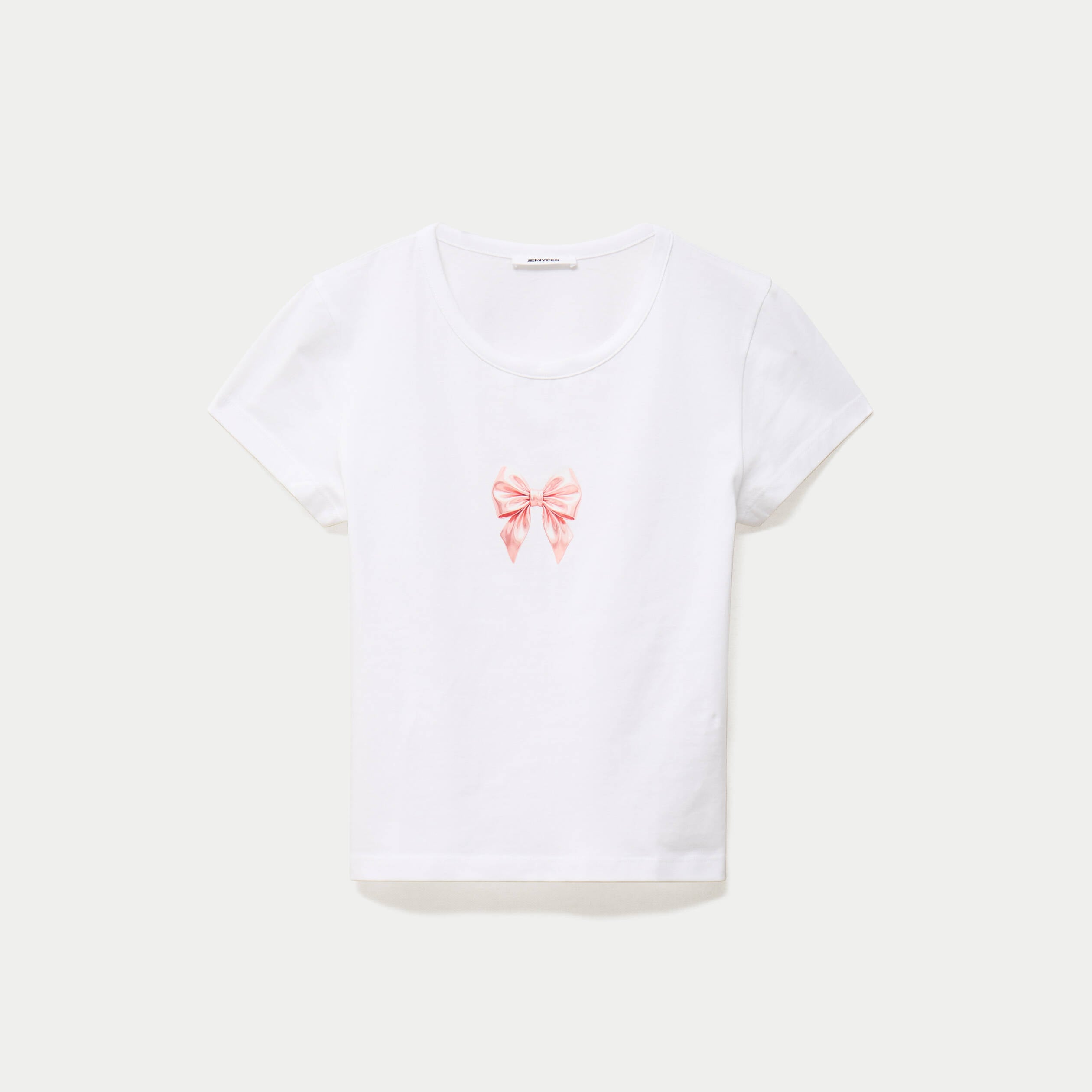 T-shirt ajust&eacute; manches courtes blanc
