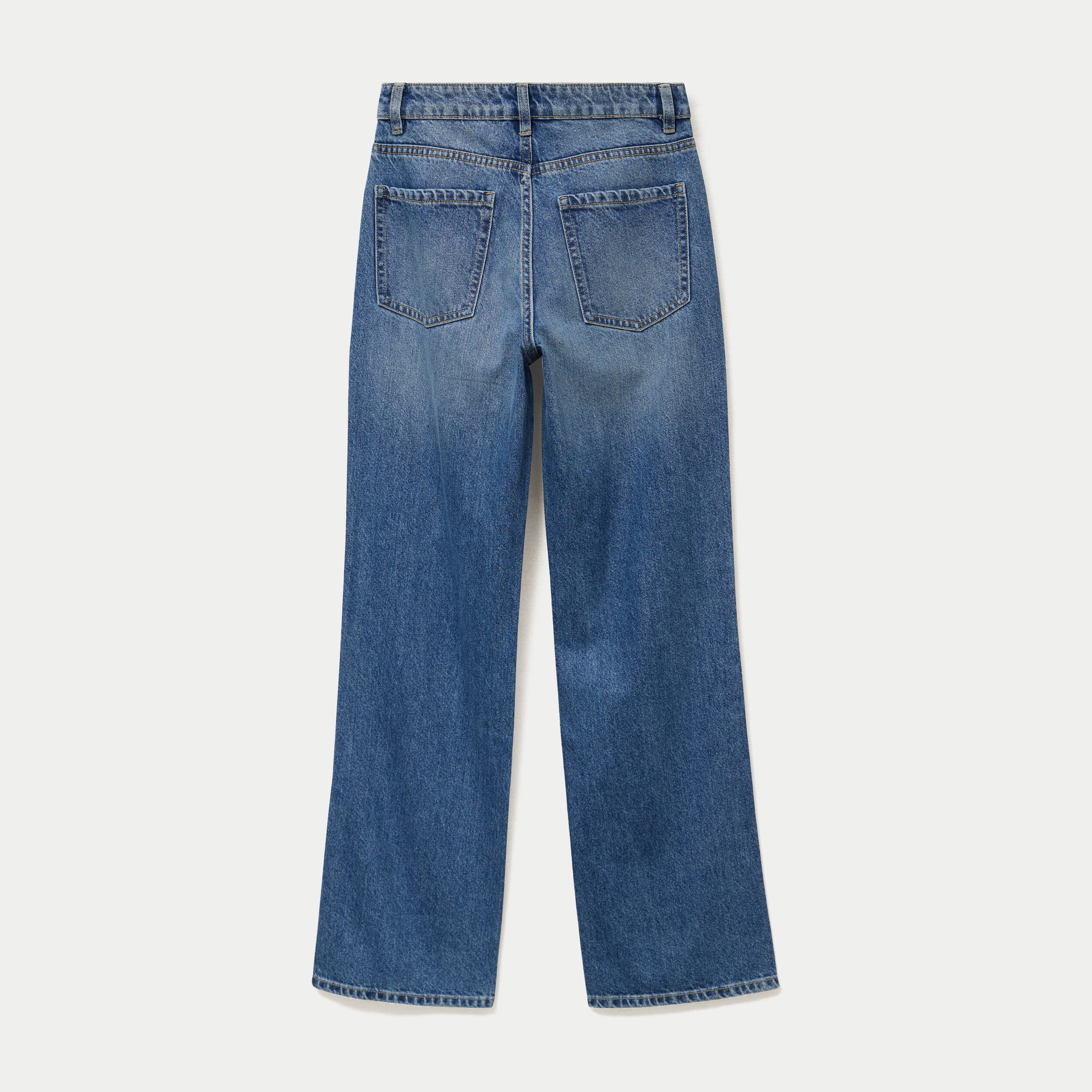 Jean Tom regular taille haute denim double stone