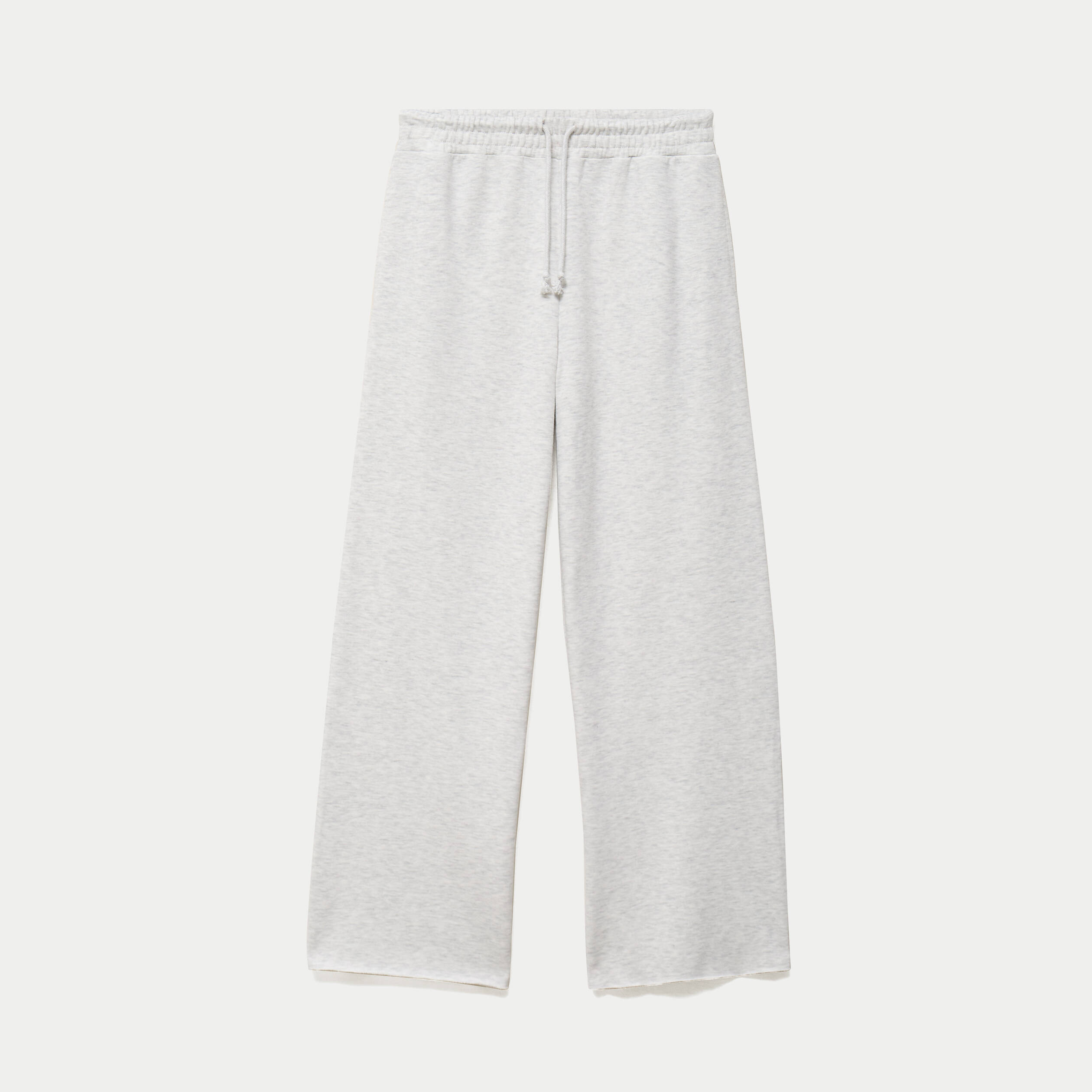 Jogging large en maille ecru
