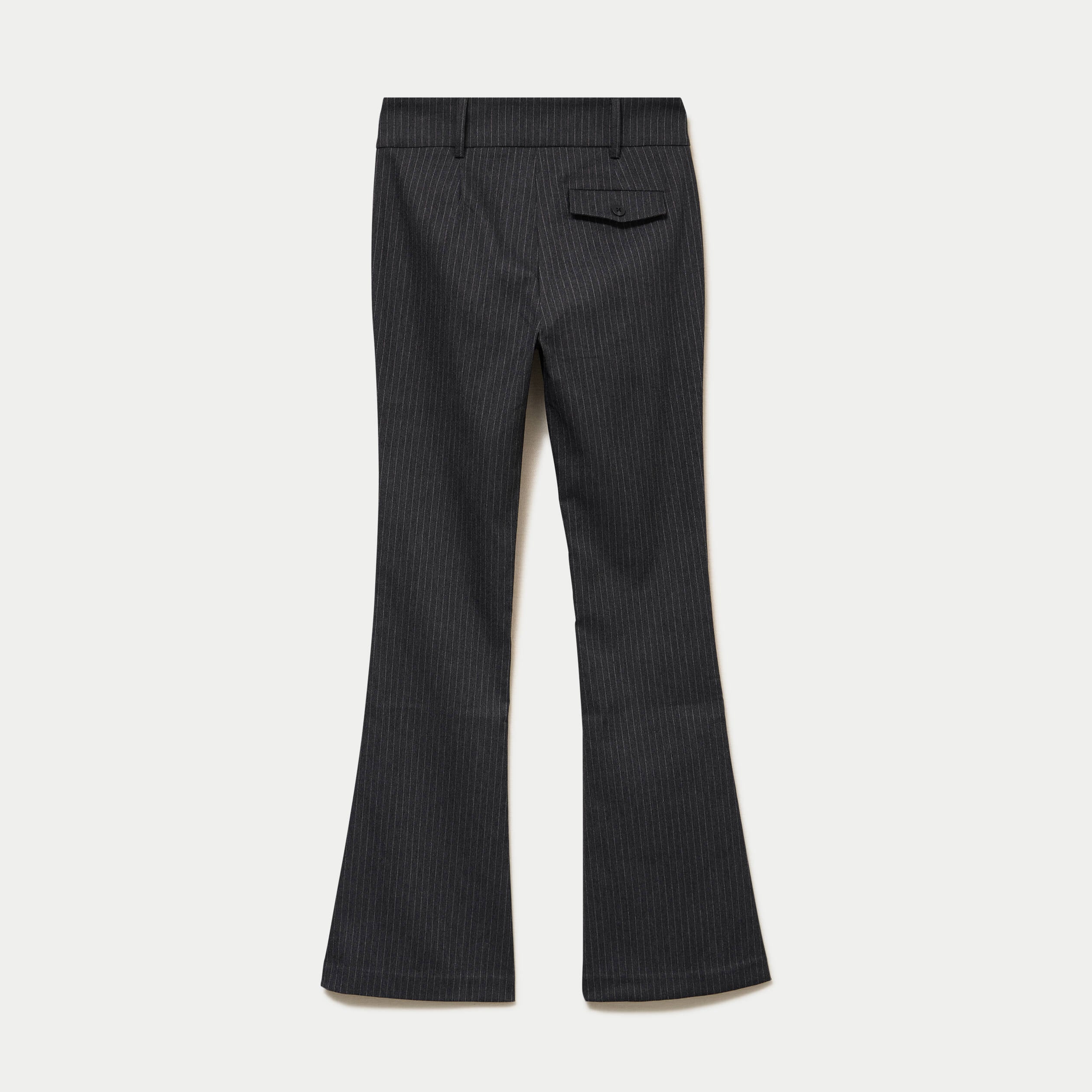 Pantalon bootcut stretch taille standard gris fonc&eacute;