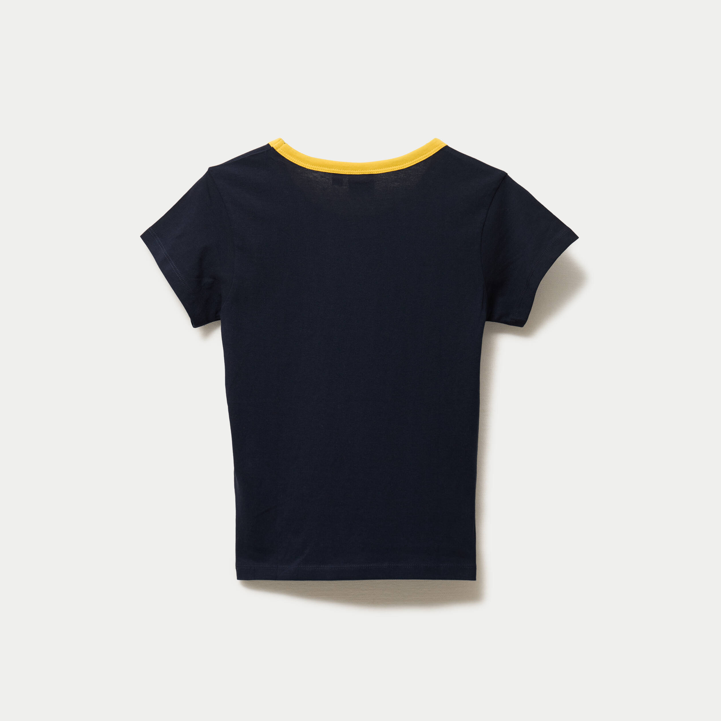T-shirt ajust&eacute; manches courtes bleu marine