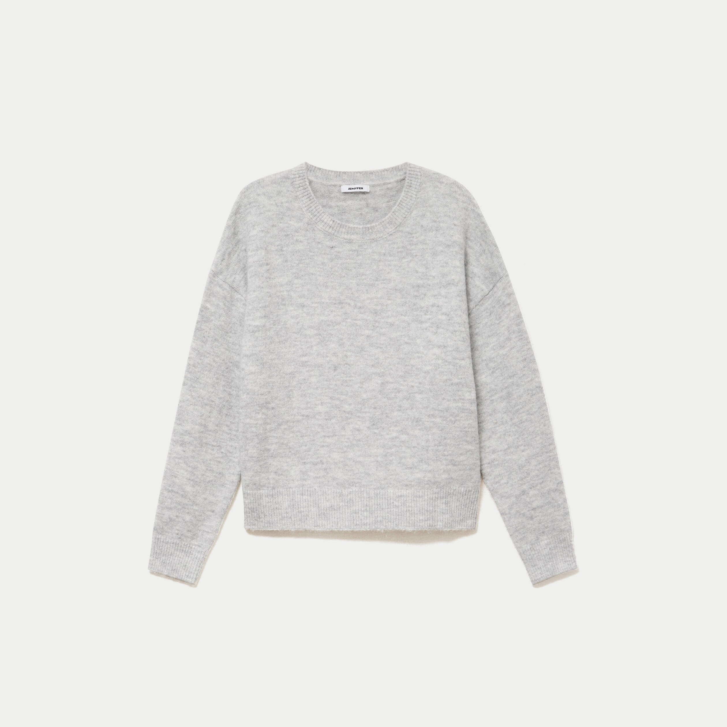 Pull manches longues gris clair